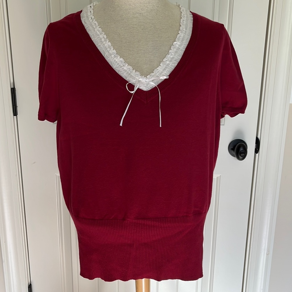 Lane Bryant Short-Sleeved Sweater